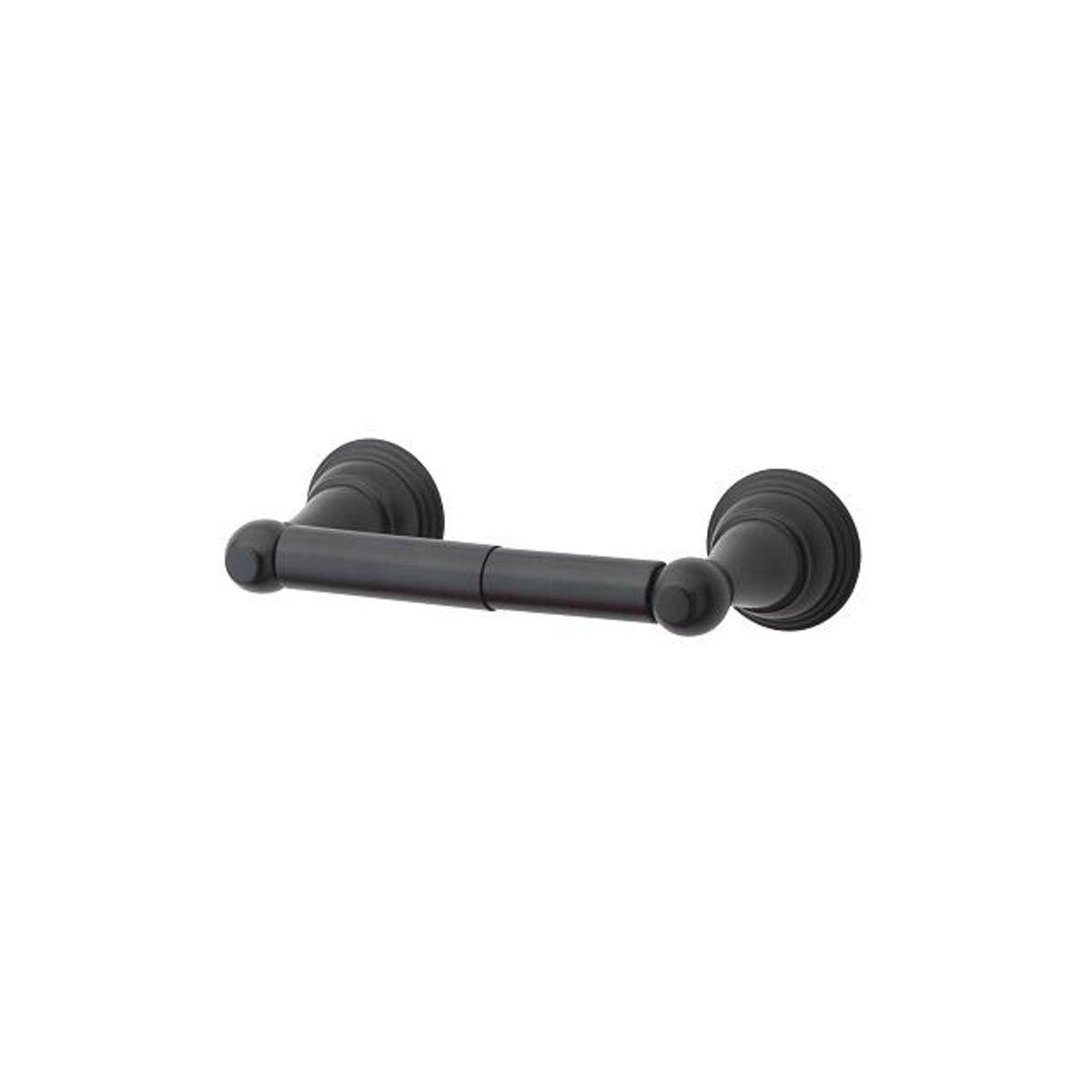 HomePointe Vintage Design Matte Black Toilet Paper Holder
