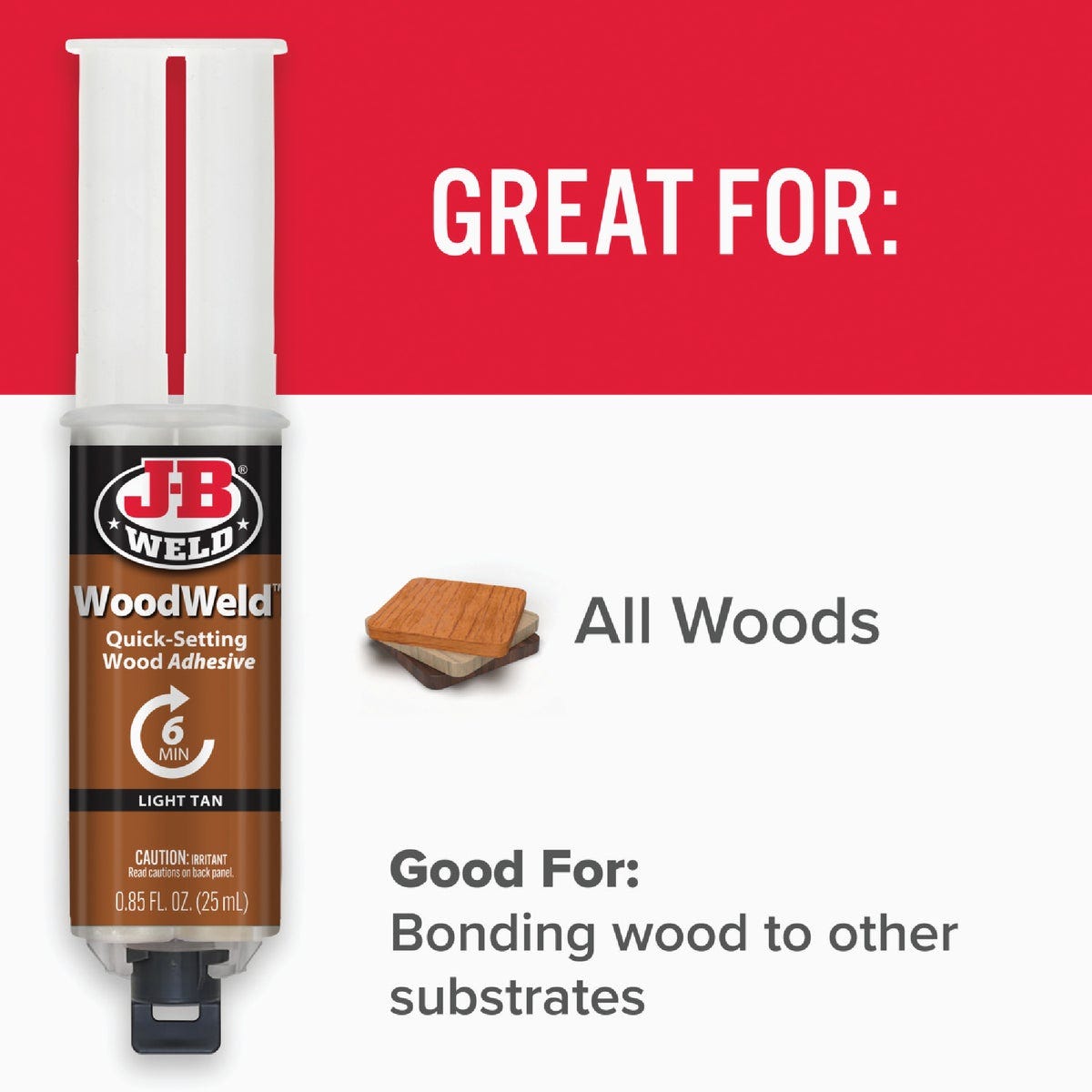 J-B Weld 0.85 Oz. WoodWeld Epoxy, Syringe - photo 6