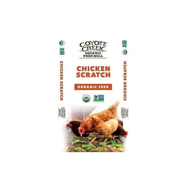 Coyote Creek Organic 50 Lb. Chicken Scratch Coyote Creek Organic 50 Lb. Chicken Scratch