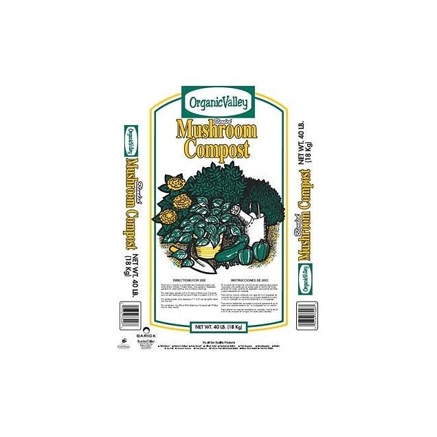 Organic Valley 40 Lb. Mushroom Compost Organic Valley 40 Lb. Mushroom Compost
