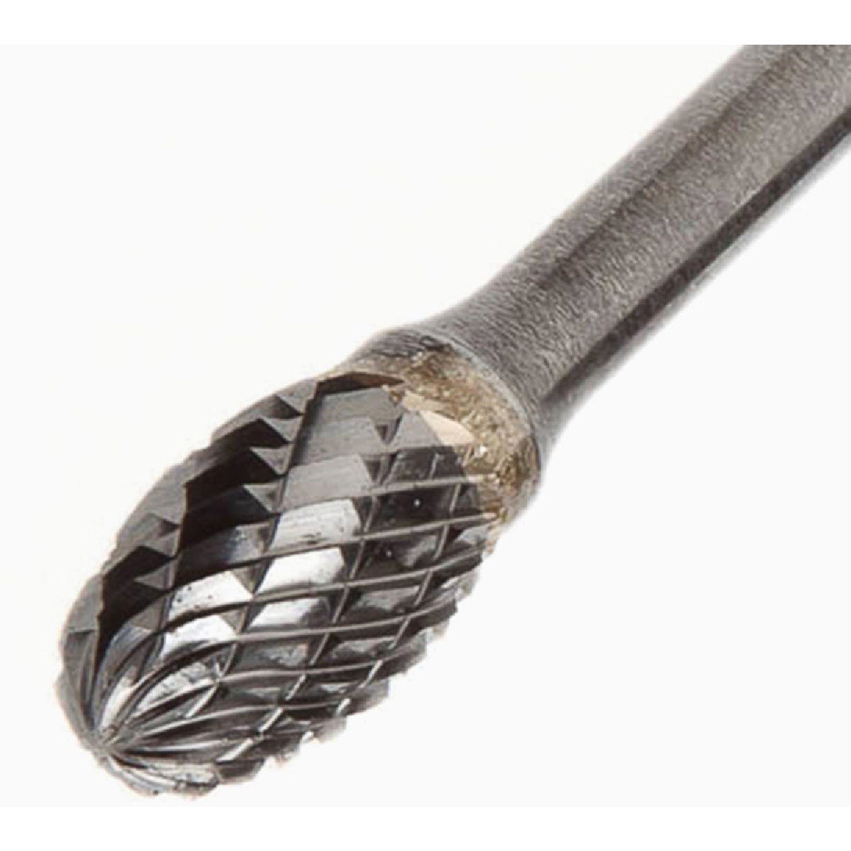 Forney 1/4 In. Oval Shaped Tungsten Carbide Burr - photo 3