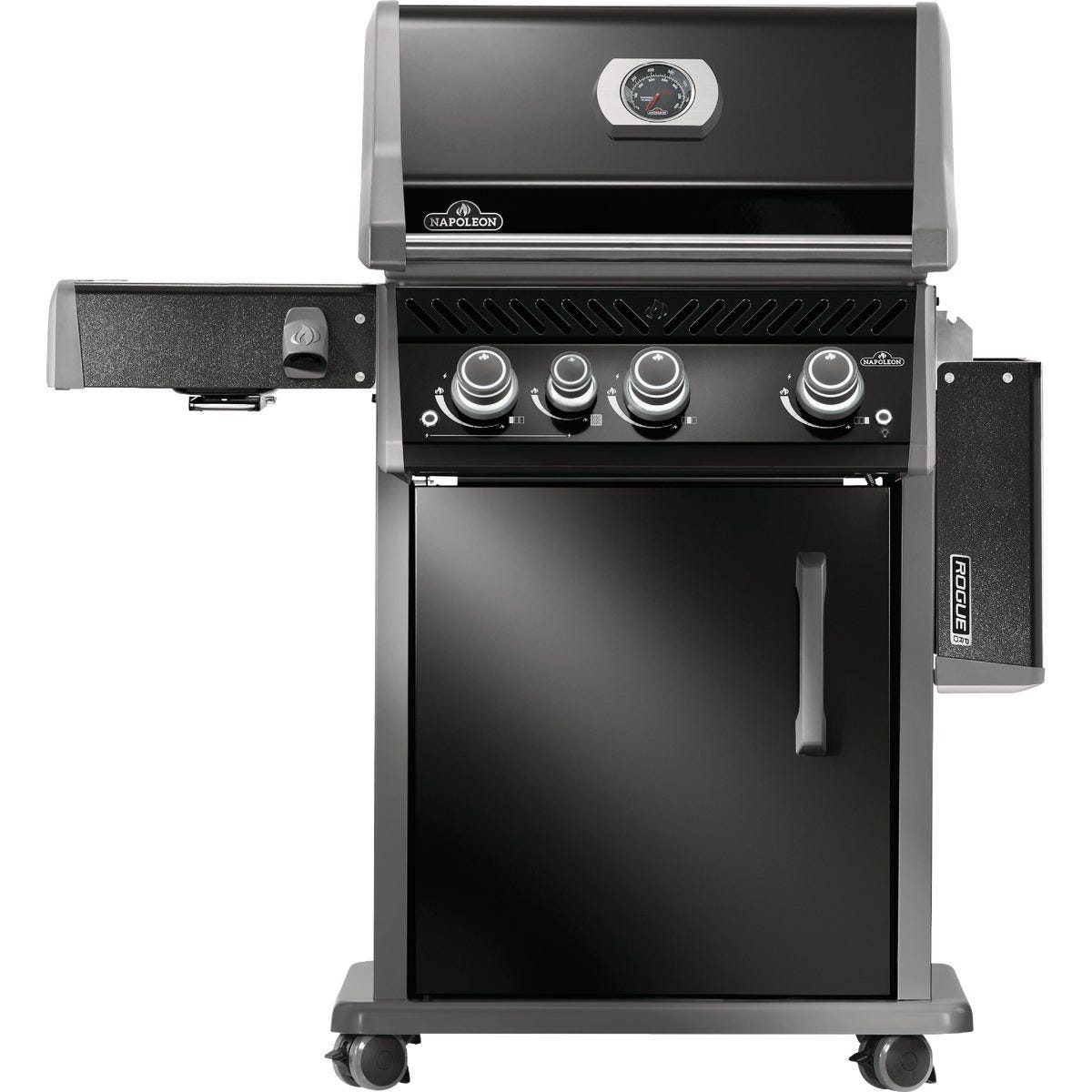 Napoleon Rogue Pro 425 3-Burner Natural Gas Grill with Infrared Side Burner, Black - photo 6