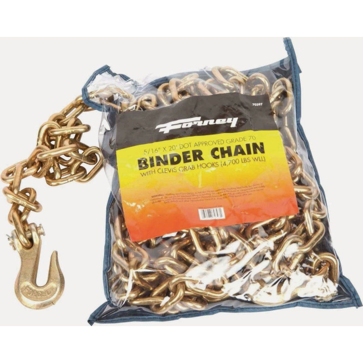 Forney 5/16 In. x 20 Ft. Grade 70 Binder Chain Forney 5/16 In. x 20 Ft. Grade 70 Binder Chain