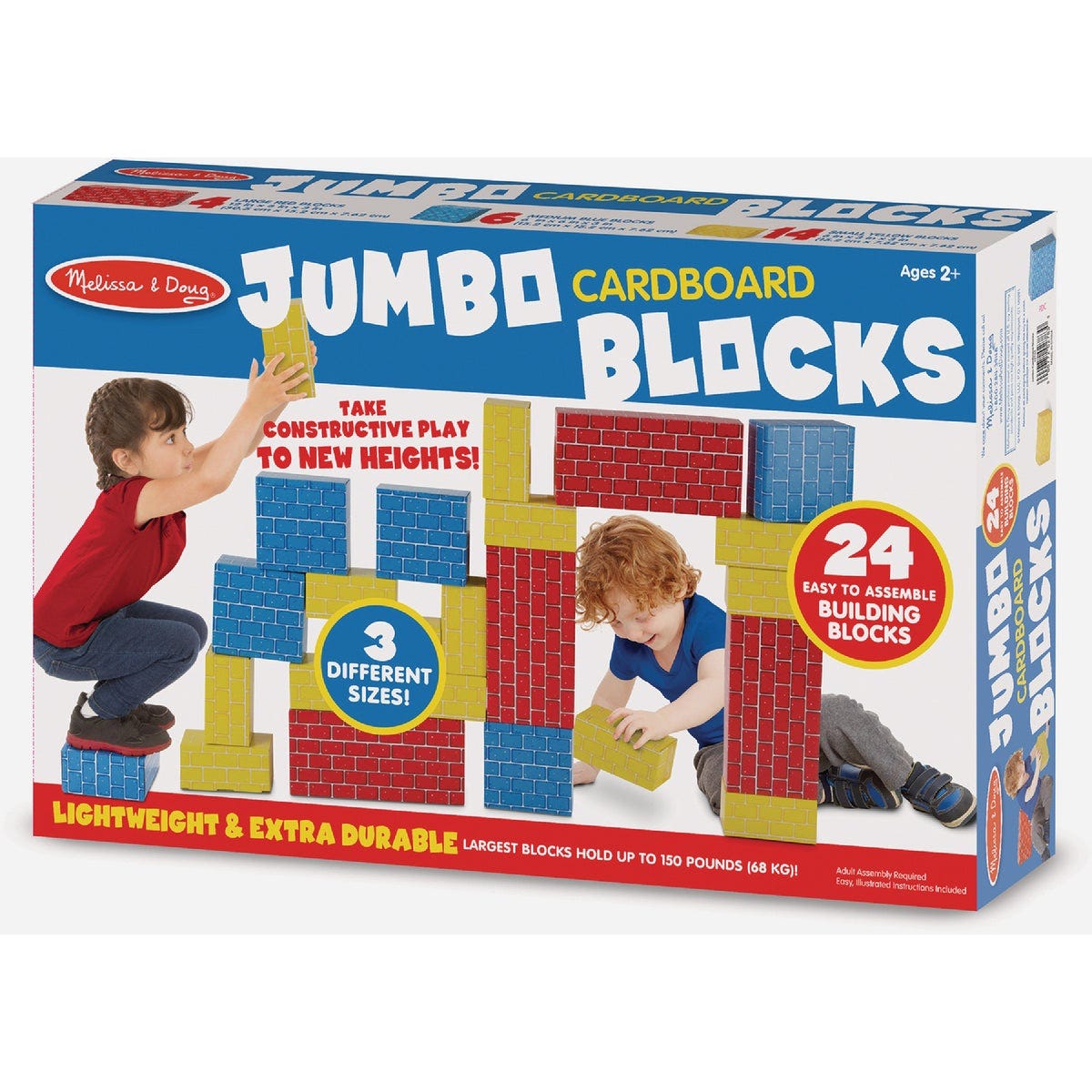 Melissa & Doug Jumbo Cardboard Blocks (24-Piece) - photo 2 Melissa & Doug Jumbo Cardboard Blocks (24-Piece) - photo 2