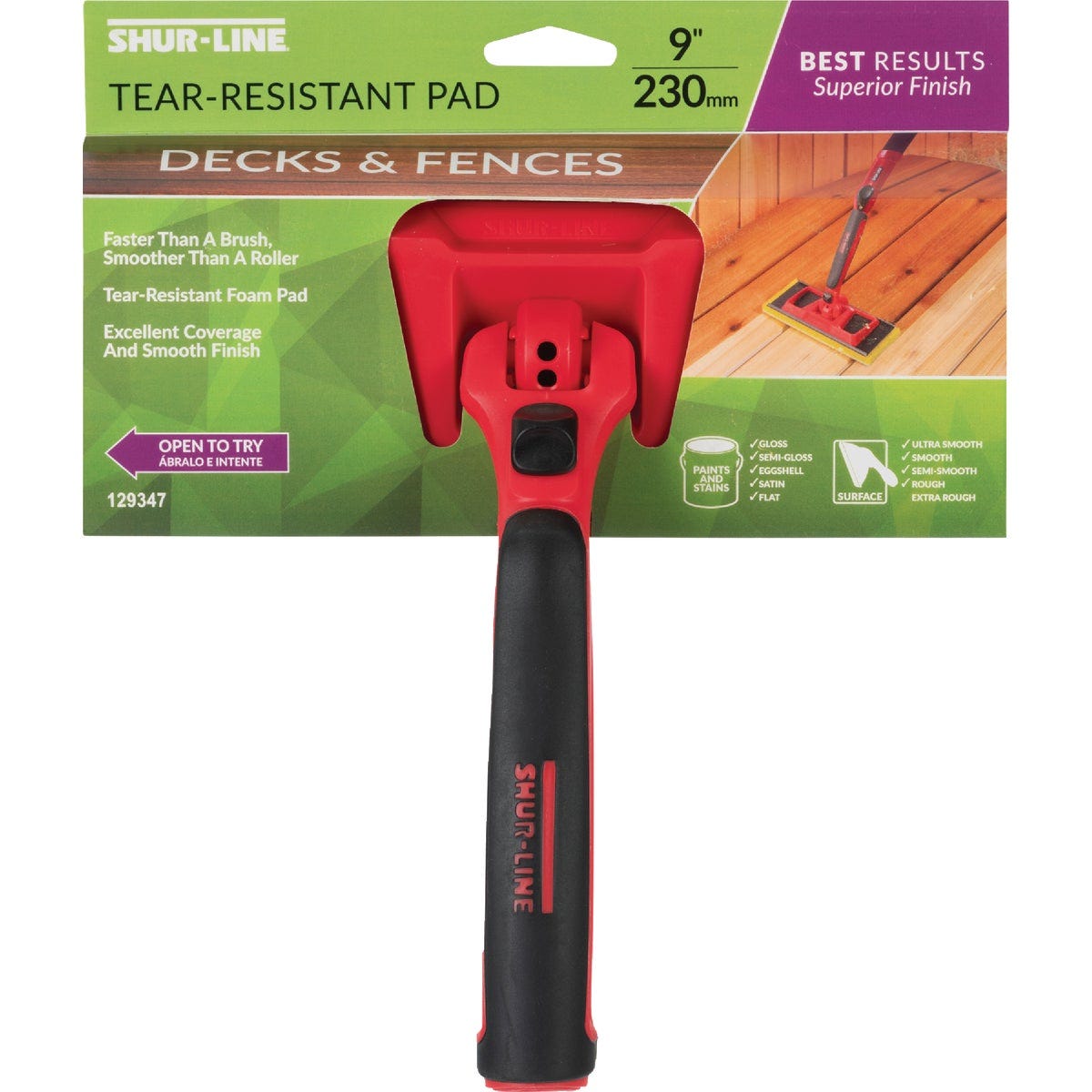 Shur-Line 9 In. Decks & Fences Pad Painter Shur-Line 9 In. Decks & Fences Pad Painter