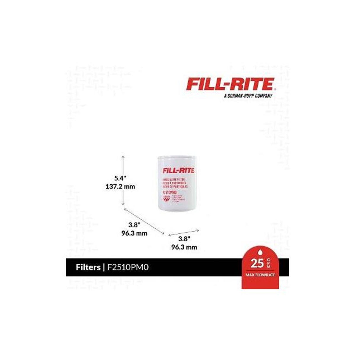 Fill-Rite 25 GPM 10 Micron Particulate Fuel Transfer Filter - photo 2