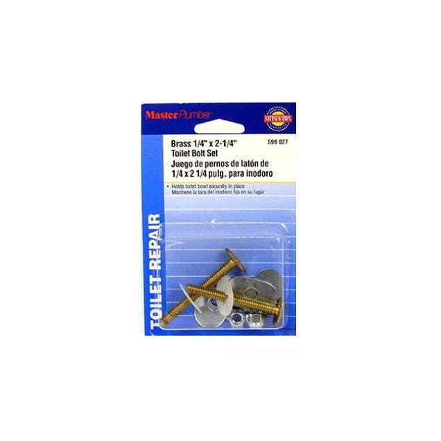 Master Plumber Brass Toilet Bolts (2-Pack)
