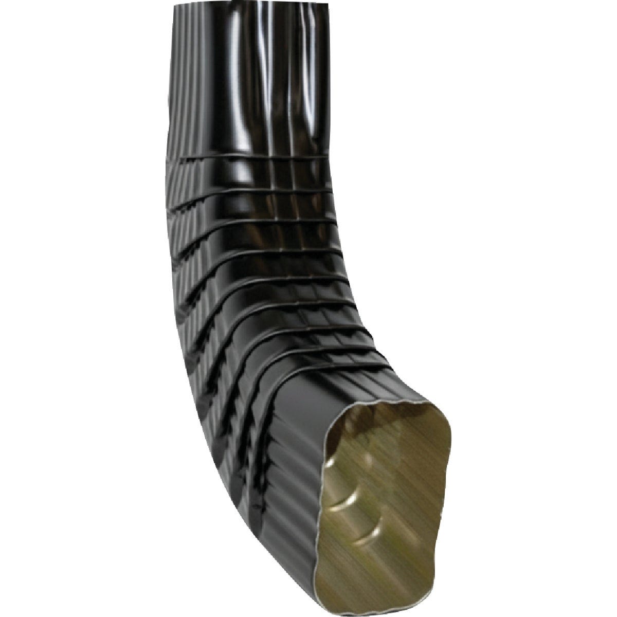 Spectra Metals 2 In. x 3 In. Aluminum Black Side Downspout Elbow - photo 2