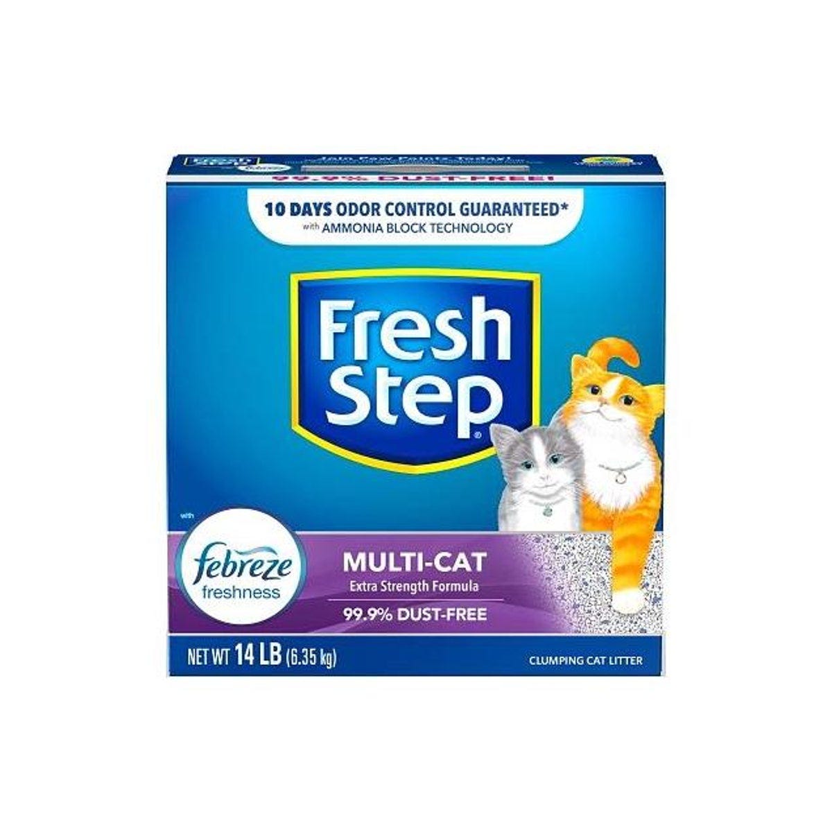 Fresh Step 14 Lb. Multi-Cat Scented Scoopable Cat Litter Fresh Step 14 Lb. Multi-Cat Scented Scoopable Cat Litter