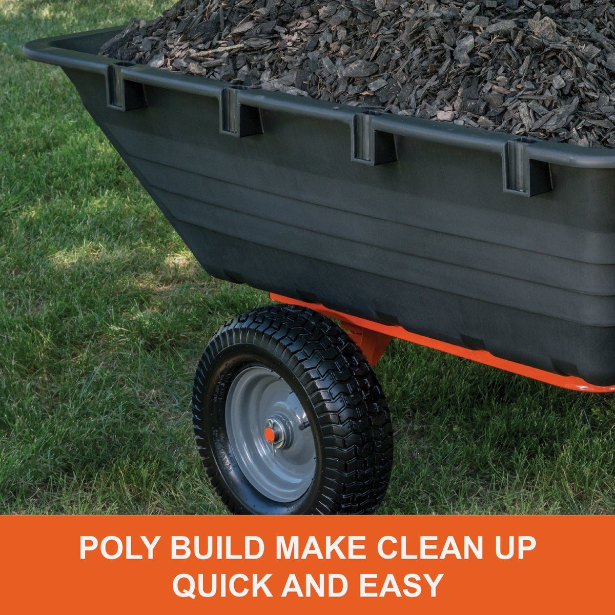 Agri-Fab 18 Cu ft. 1,000 Lb. Poly Swivel Steel Tow-Behind Dump Cart - photo 9