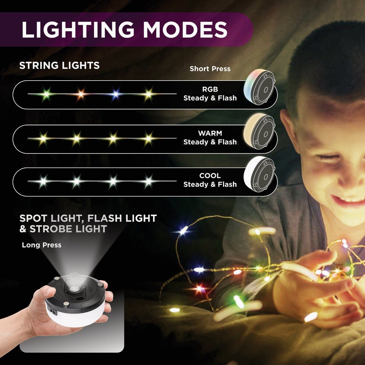 Bell+Howell Retractable RGB LED String Light Set - photo 5 Bell+Howell Retractable RGB LED String Light Set - photo 5