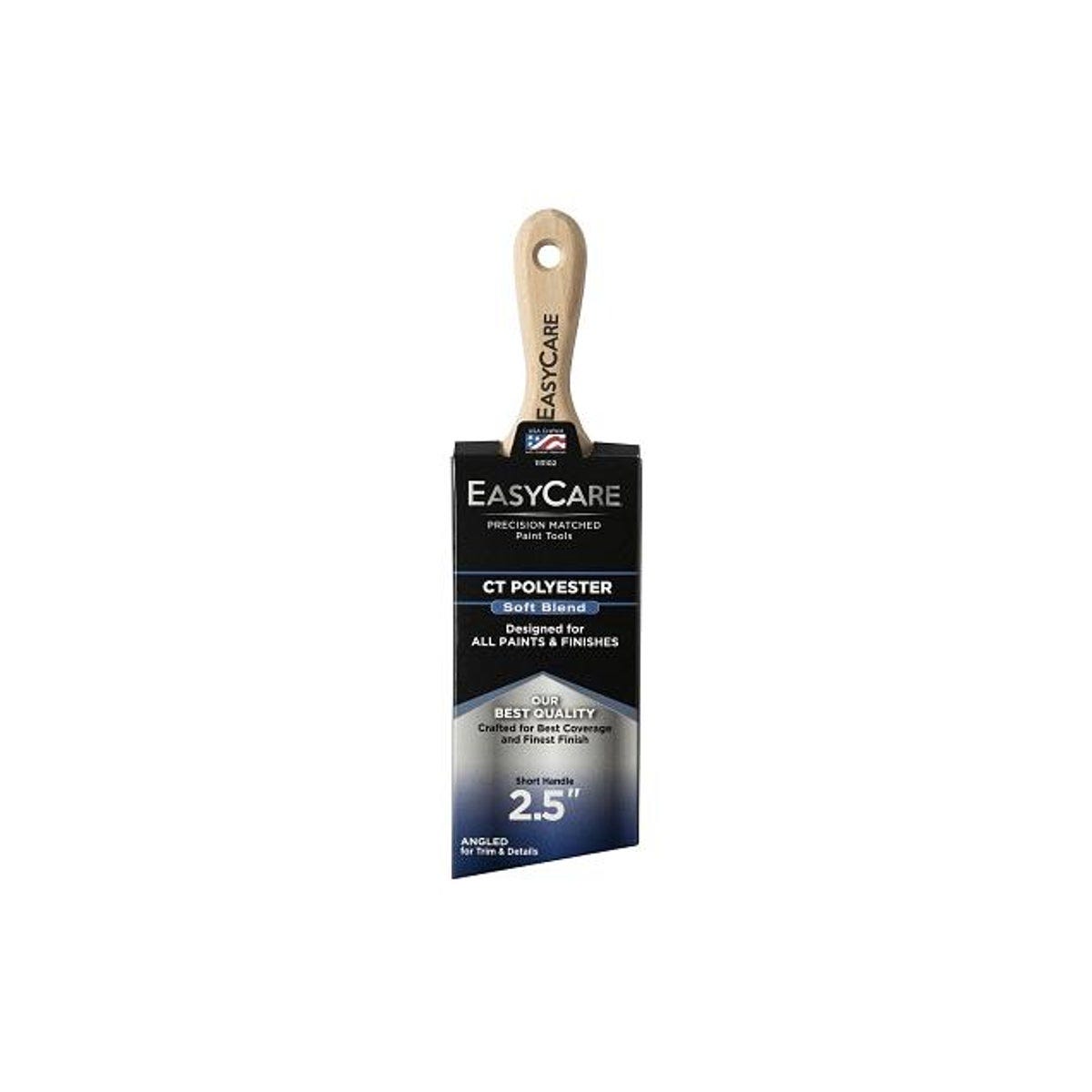 EasyCare 2-1/2 In. Wood Handle Short Angled Sash Paint Brush