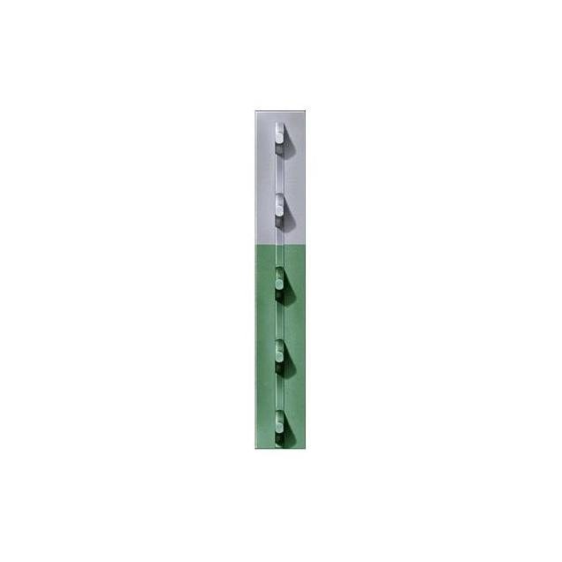 Chicago Heights 8 Ft. x 1-1/3 In. Green with Aluminum Top Steel Studded T-Post1/3 In.