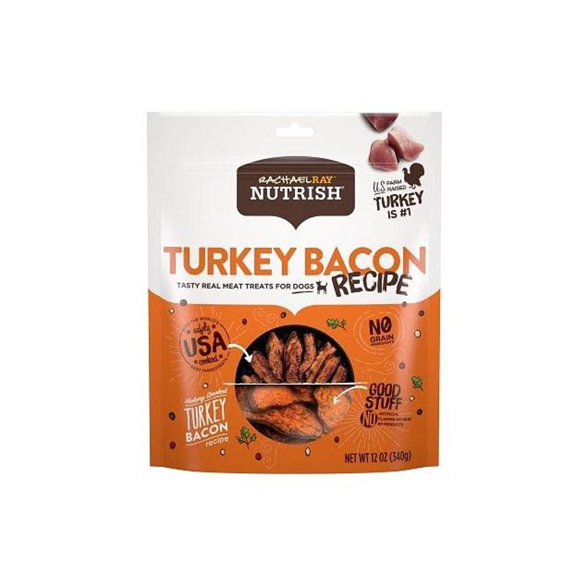 Rachael Ray Nutrish 12 Oz. Turkey Bites Turkey Recipe Dog Treats With Hickory Smoke Bacon Flavor