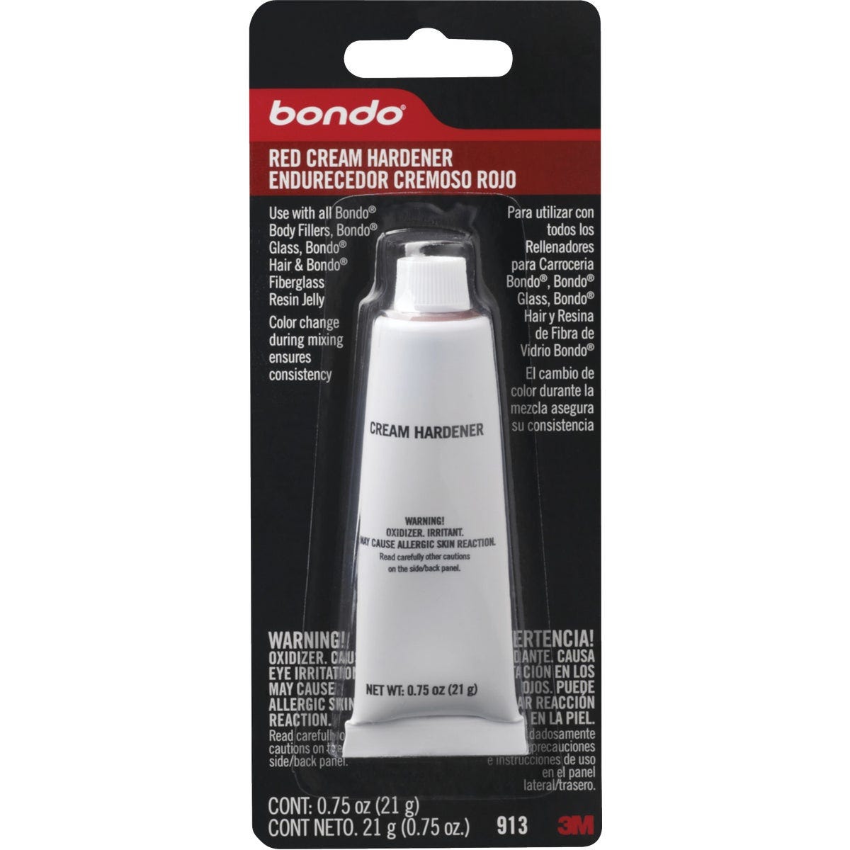 Bondo 0.75 Oz. Blue Cream Body Filler Hardener Bondo 0.75 Oz. Blue Cream Body Filler Hardener