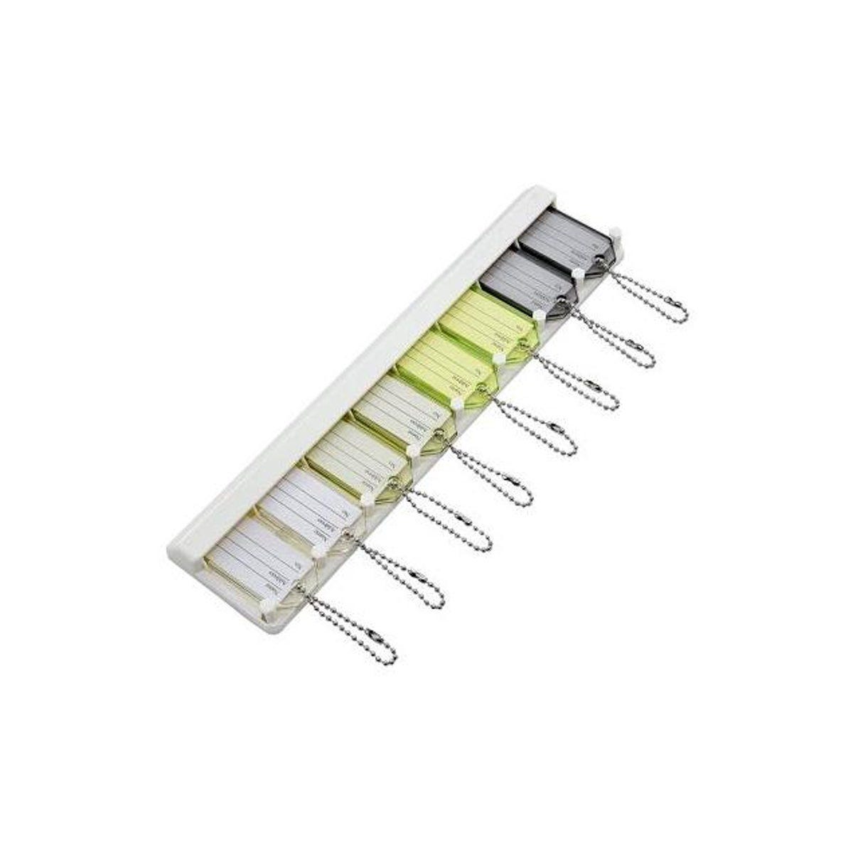 Hillman Key ID Tags & Chain with Organizer (8-Pack)