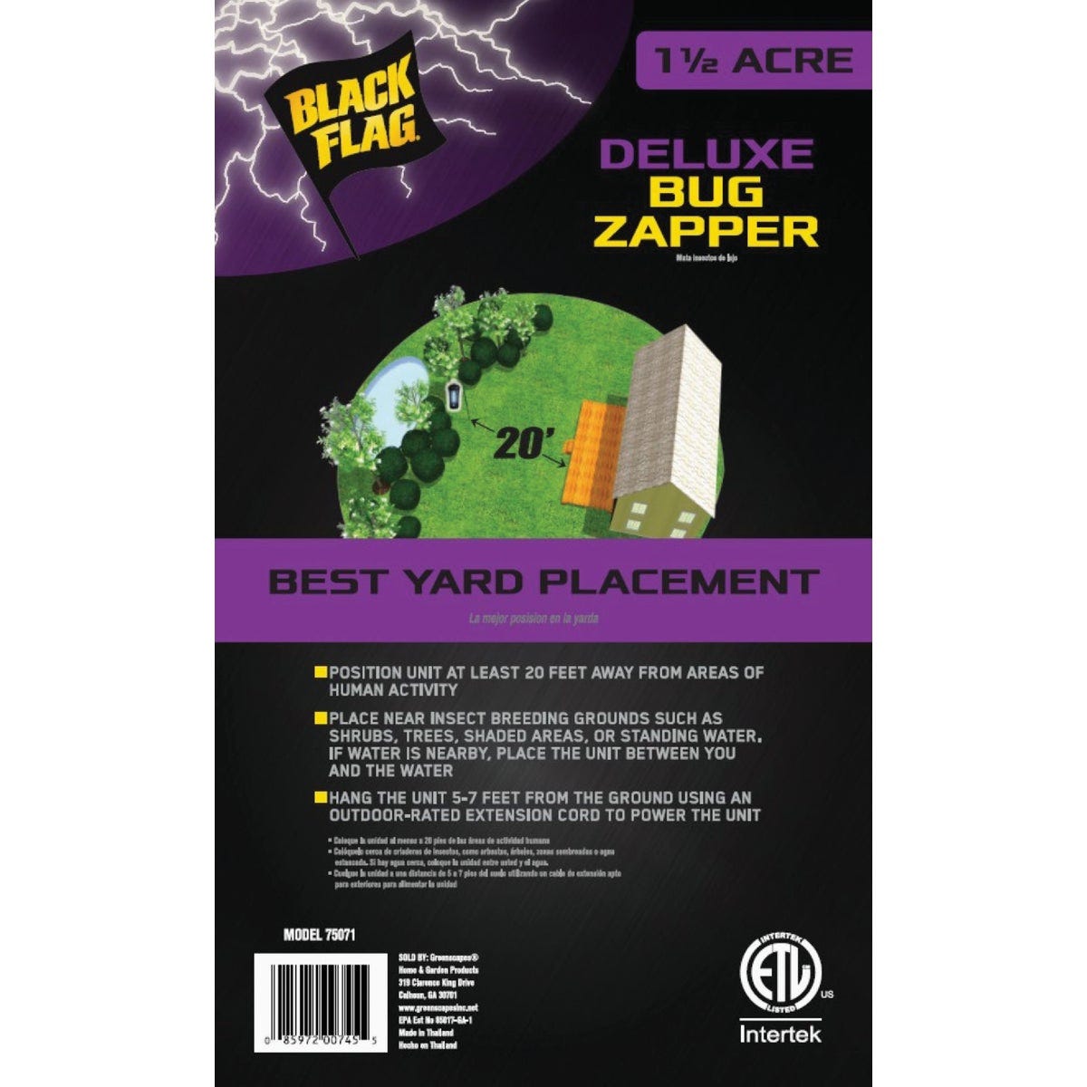 Black Flag 5500V Deluxe Bug Zapper - photo 2