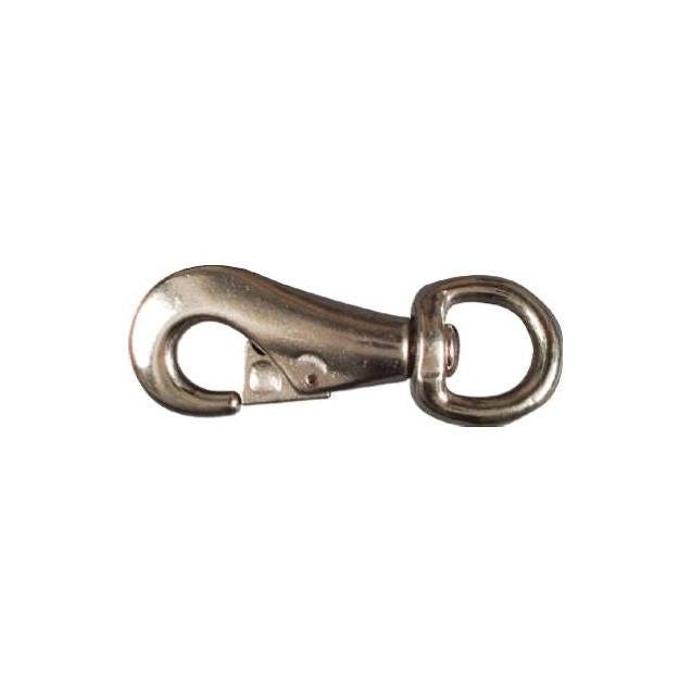National Hardware 1.125 x 5.125 In. Nickel Bull Snap Round Swivel Eye National Hardware 1.125 x 5.125 In. Nickel Bull Snap Round Swivel Eye