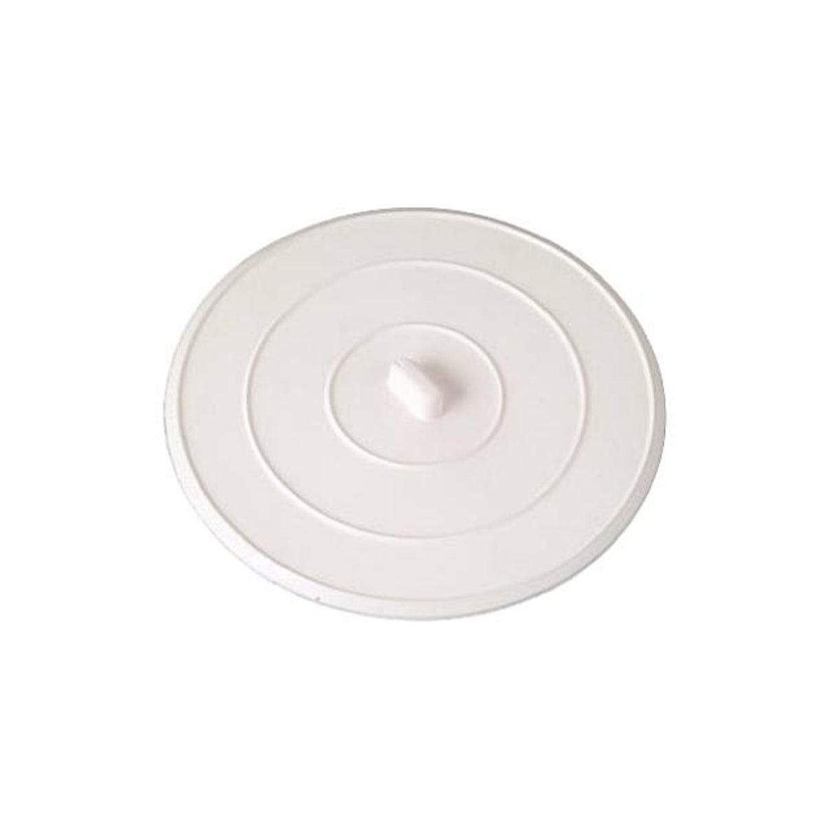 Master Plumber White Rubber Flat Suction Sink Stopper