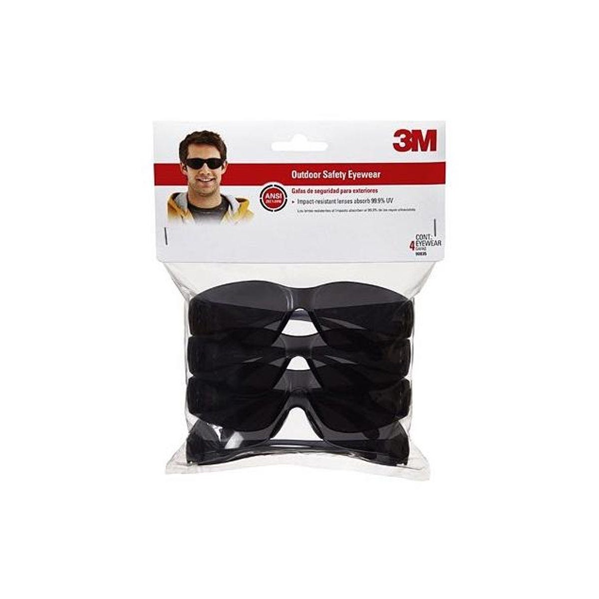 3M Gray Safety Eyewear (4-Pack)