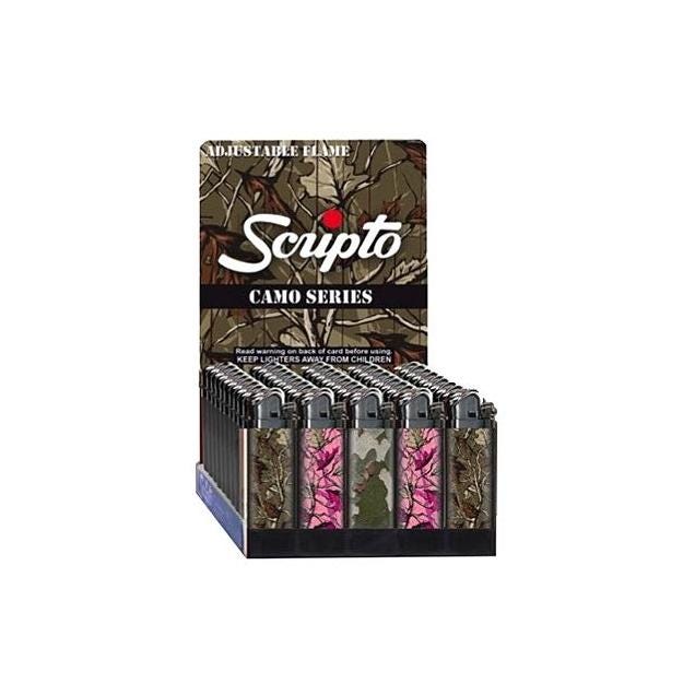 Scripto Camo Design Pocket Lighter Display (50-Piece) Scripto Camo Design Pocket Lighter Display (50-Piece)