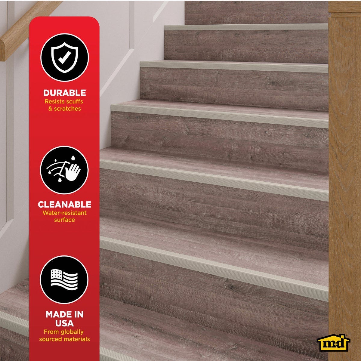 M-D Building Products 36 In. Satin Nickel Aluminum CINCH Fluted Stair Edging - photo 4