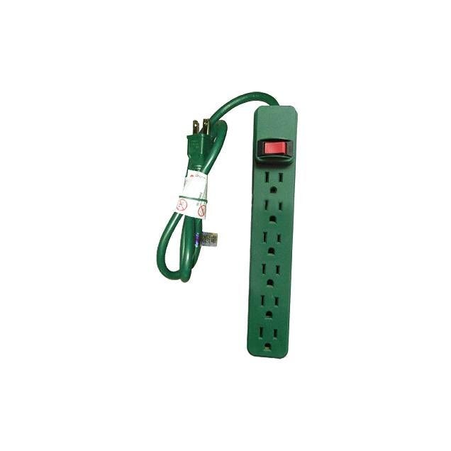 Master Electrician Green 6-Outlet Power Strip