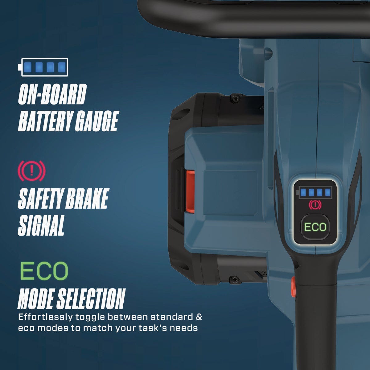 Senix X6 60V Max 16 In. Brushless Cordless Chainsaw Kit with 4.0 Ah Battery & Charger - photo 2