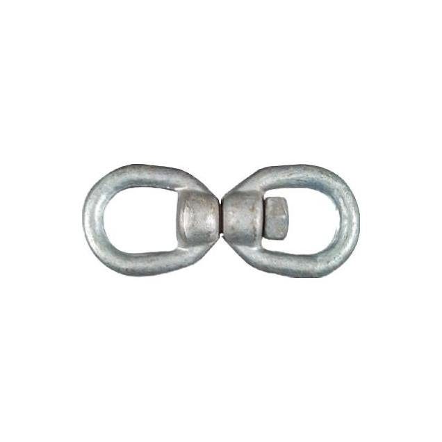 National Hardware 3/8 In. Galvanized Swivel Open Round Eye Connecting Link