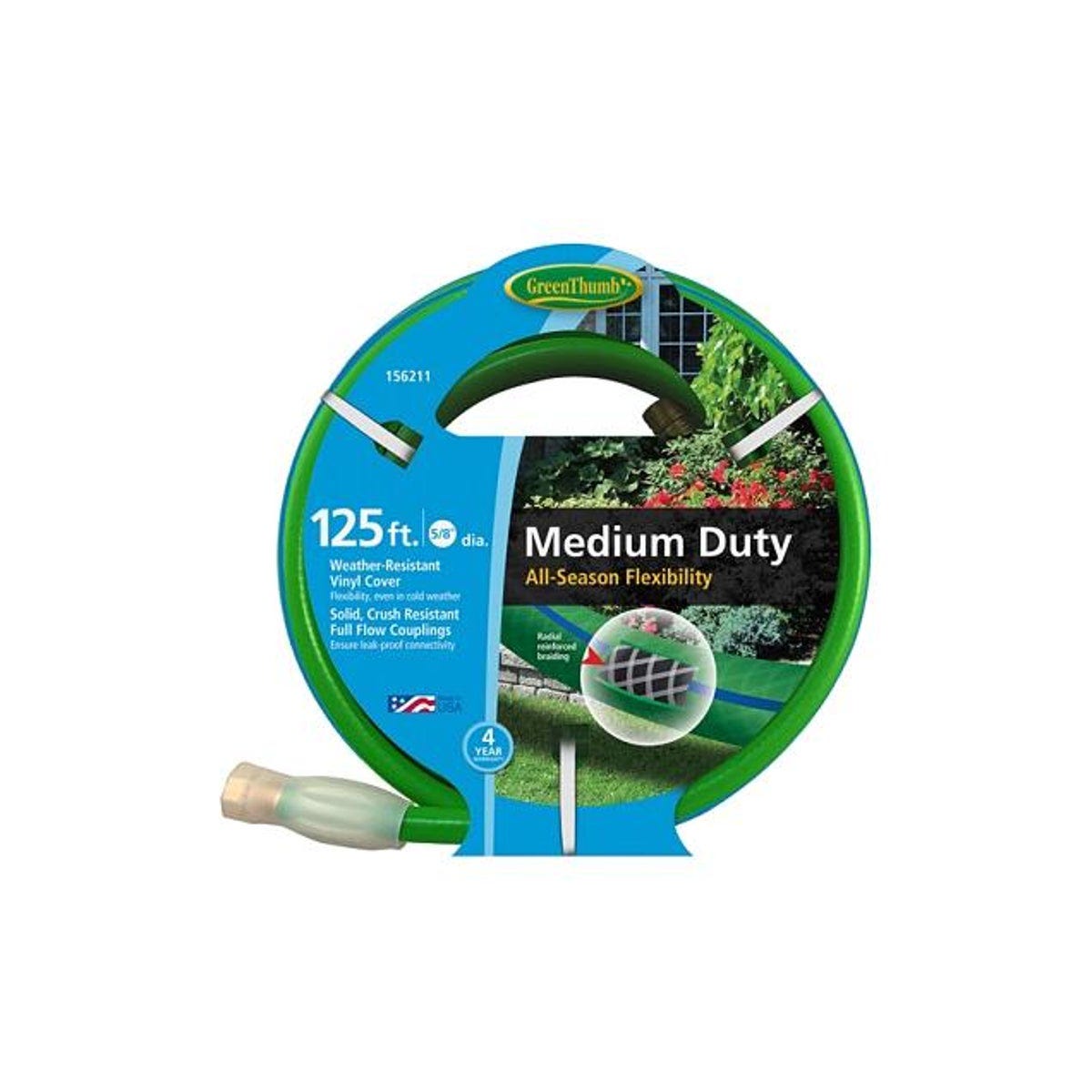 5/8 In. x 125 Ft. Medium-Duty All-Weather Garden Hose 5/8 In. x 125 Ft. Medium-Duty All-Weather Garden Hose
