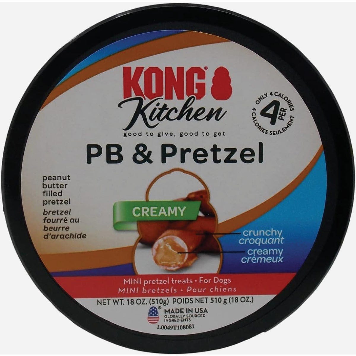 Kong Kitchen 18 Oz. Peanut Butter & Pretzel Crunchy Dog Treats
