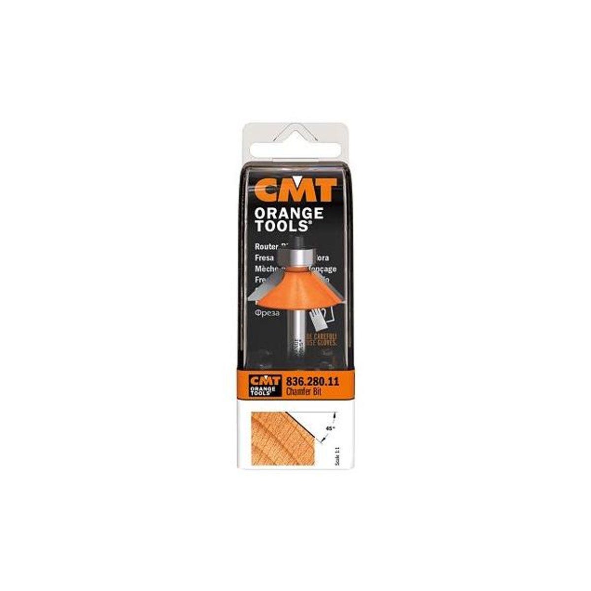CMT Orange Tools 1-1/4 In. Dia. 1/4 In. Shank Chamfer Router Bit - photo 2