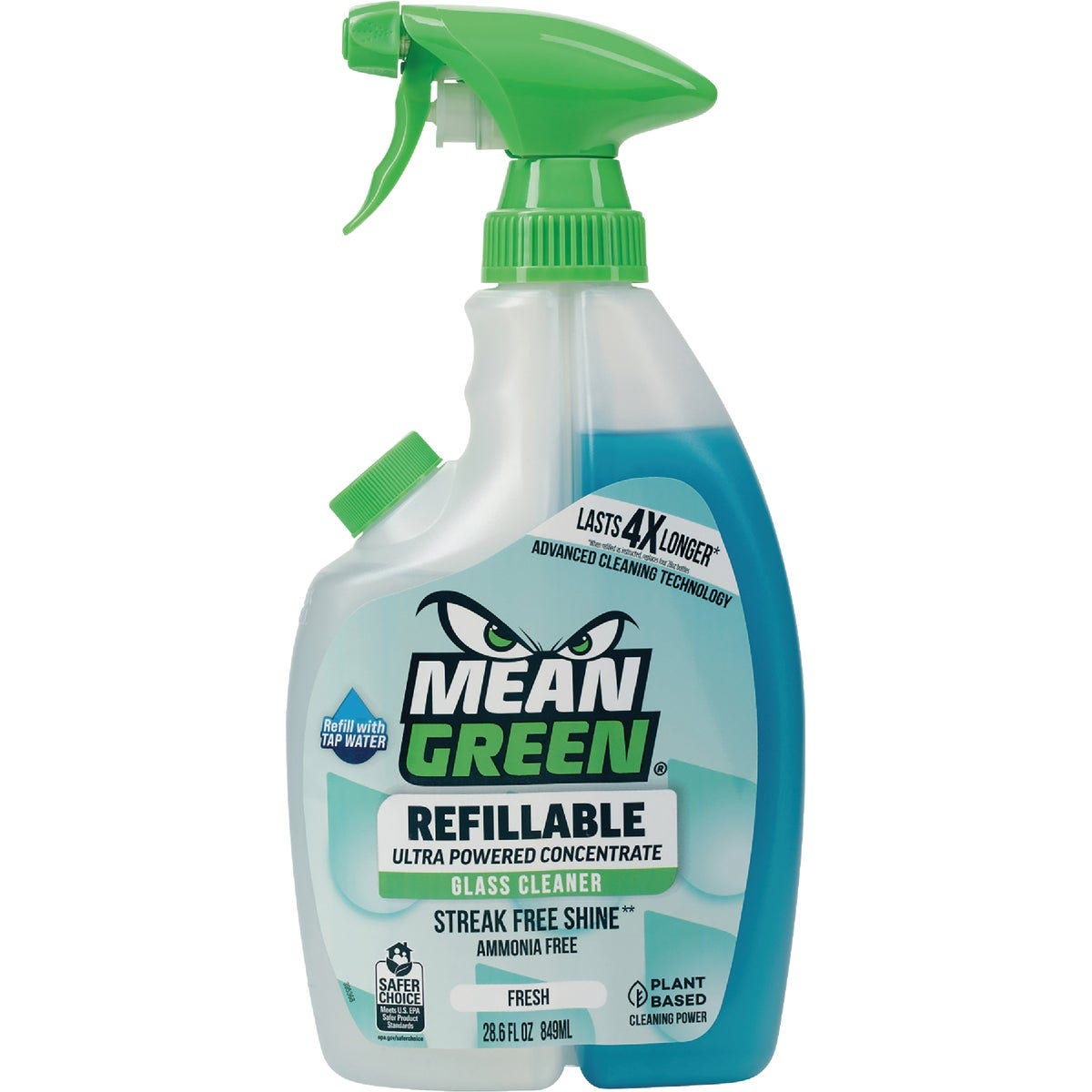Mean Green 28 Oz. Fresh Refillable Glass Cleaner