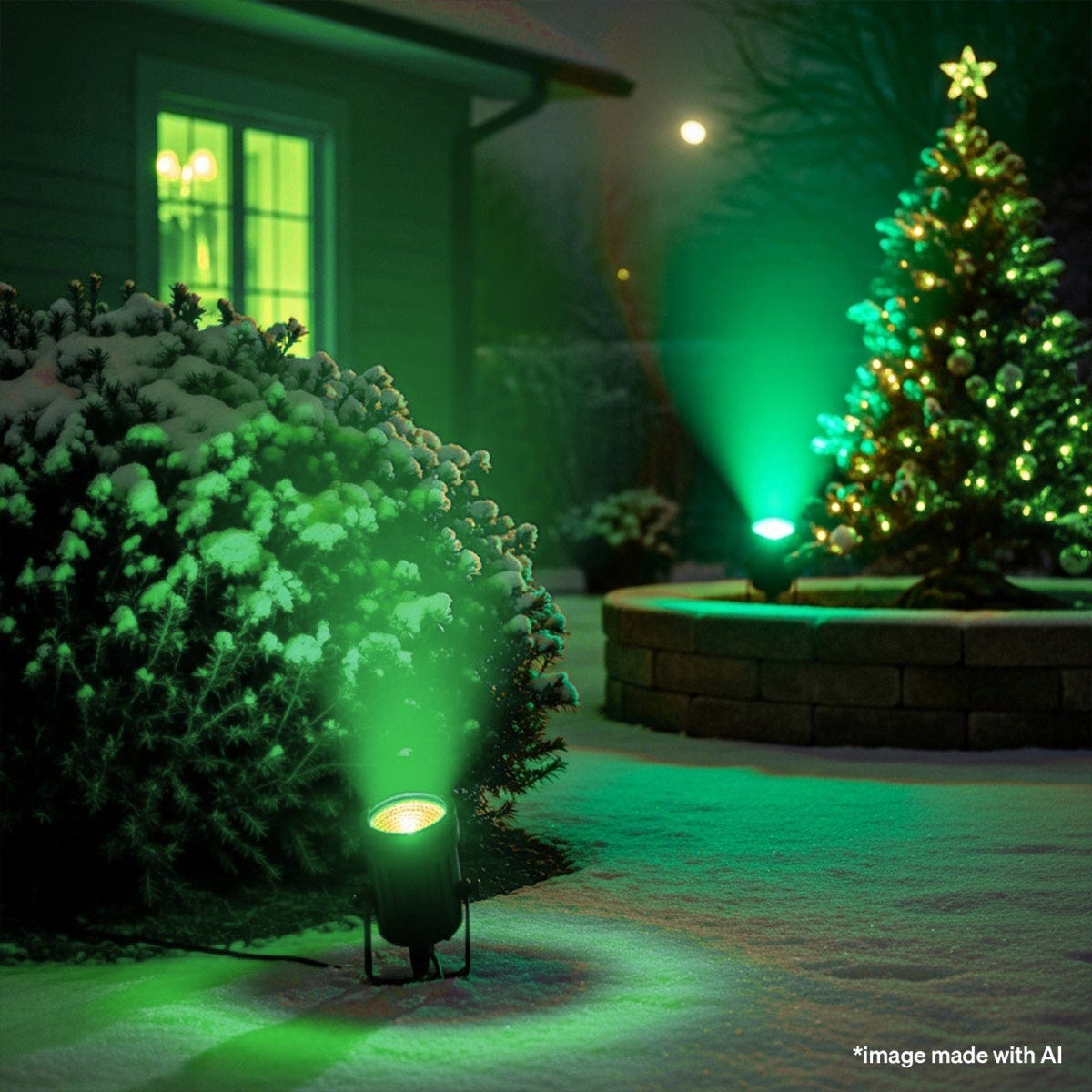 Philips 100W Equivalent Green PAR38 Medium LED Floodlight Light Bulb - photo 5