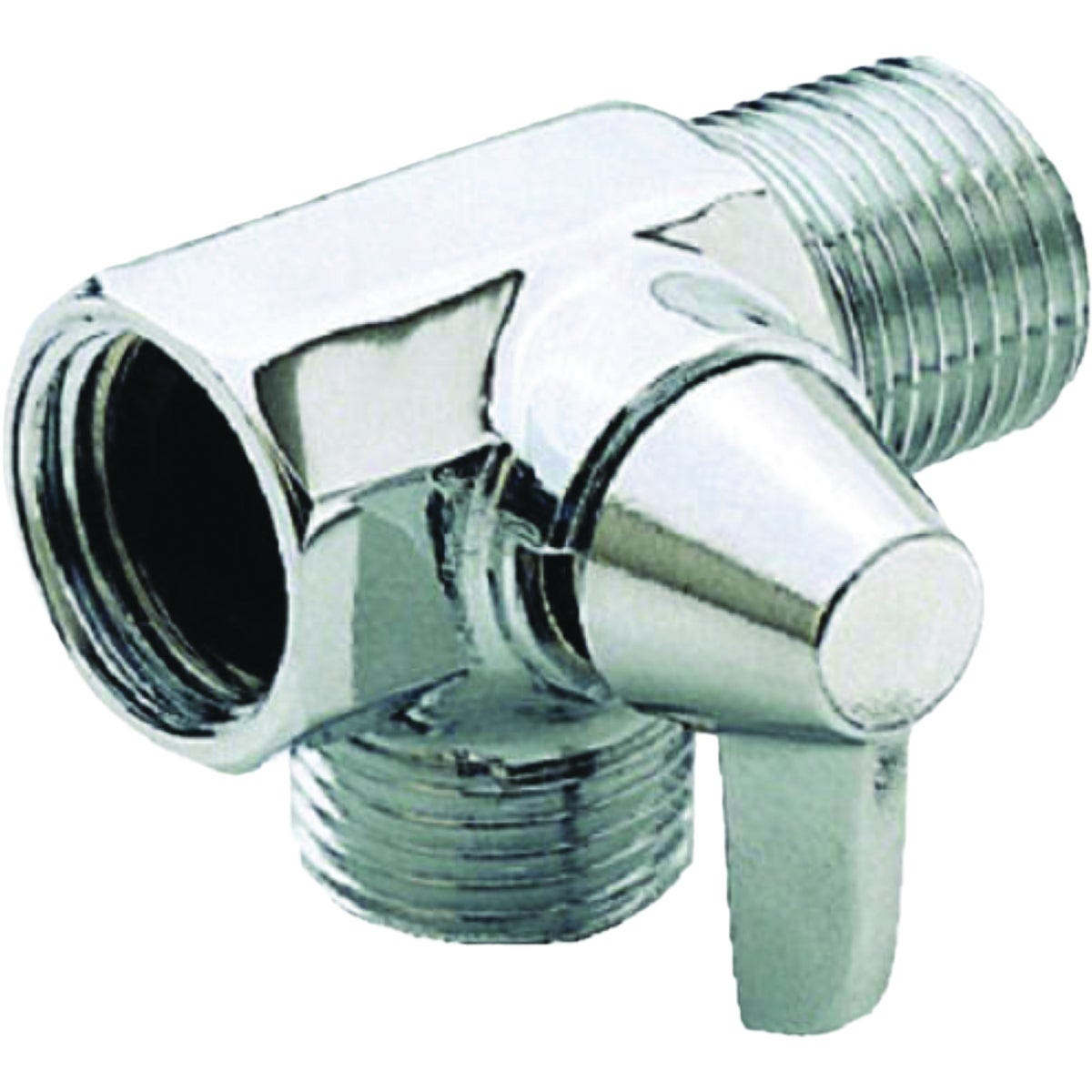 Master Plumber Chrome Finish Shower Flow Diverter With Arm Control Master Plumber Chrome Finish Shower Flow Diverter With Arm Control