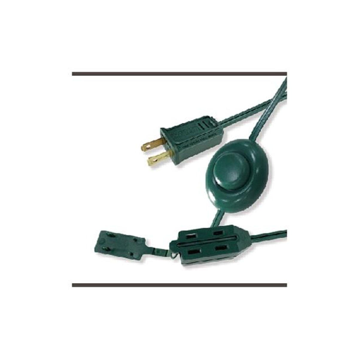 Master Electrician 9 Ft. 16/2 Green Christmas Tree Cube Tap Extension Cord