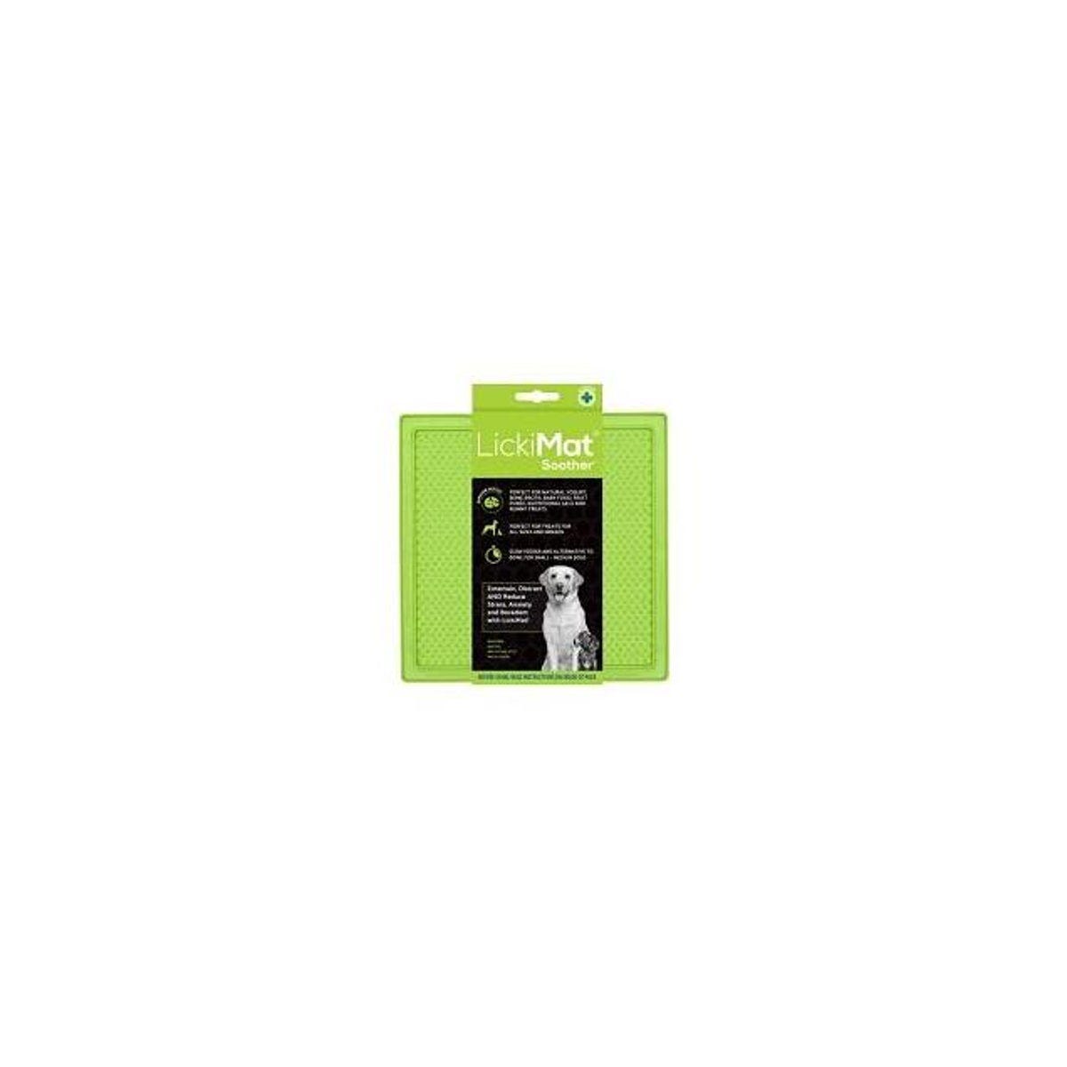 LickiMat Green Soother Dog Feeder