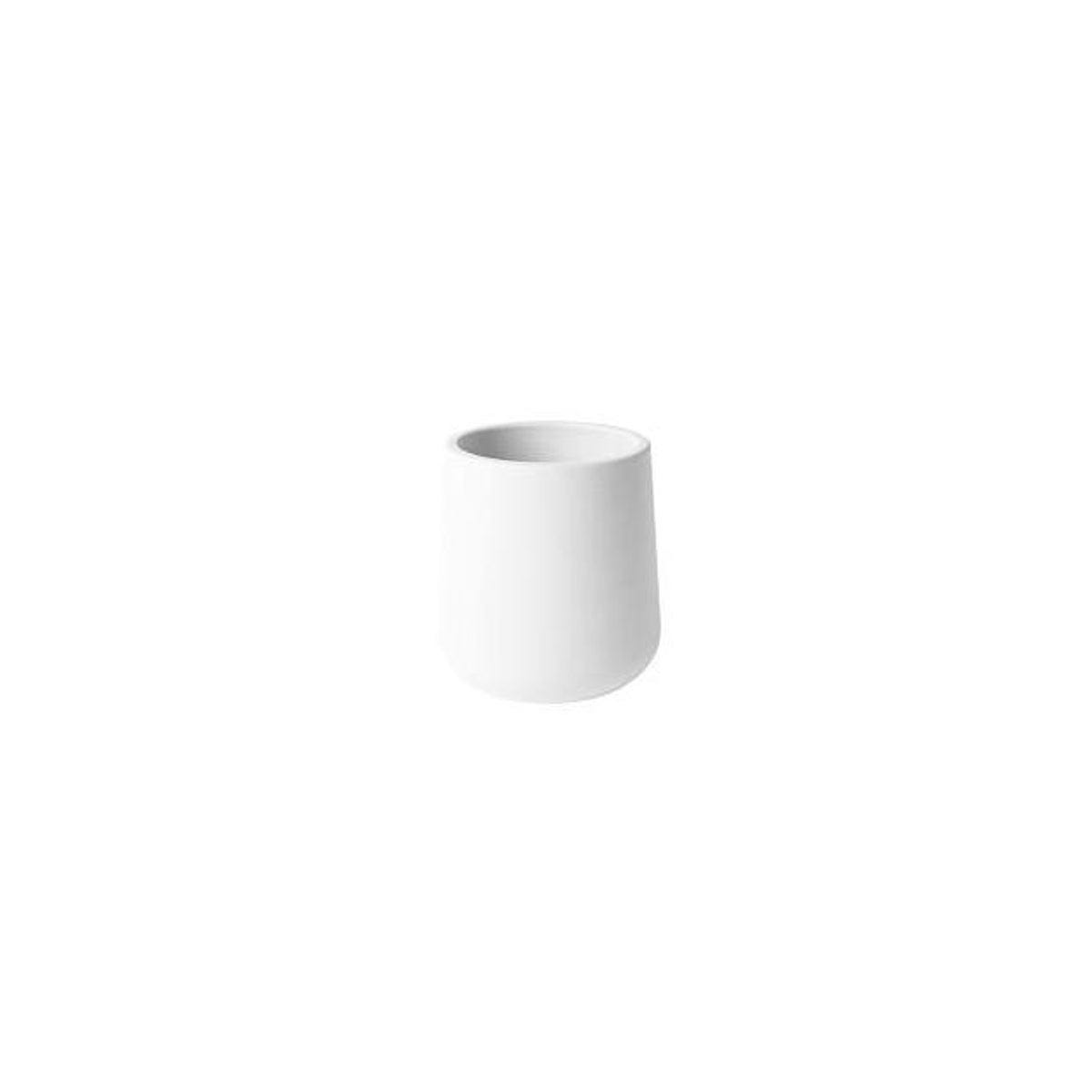 Avera Products 6 In. White Fiberglass Reinforced Cement Tapered Cylinder Planter Avera Products 6 In. White Fiberglass Reinforced Cement Tapered Cylinder Planter