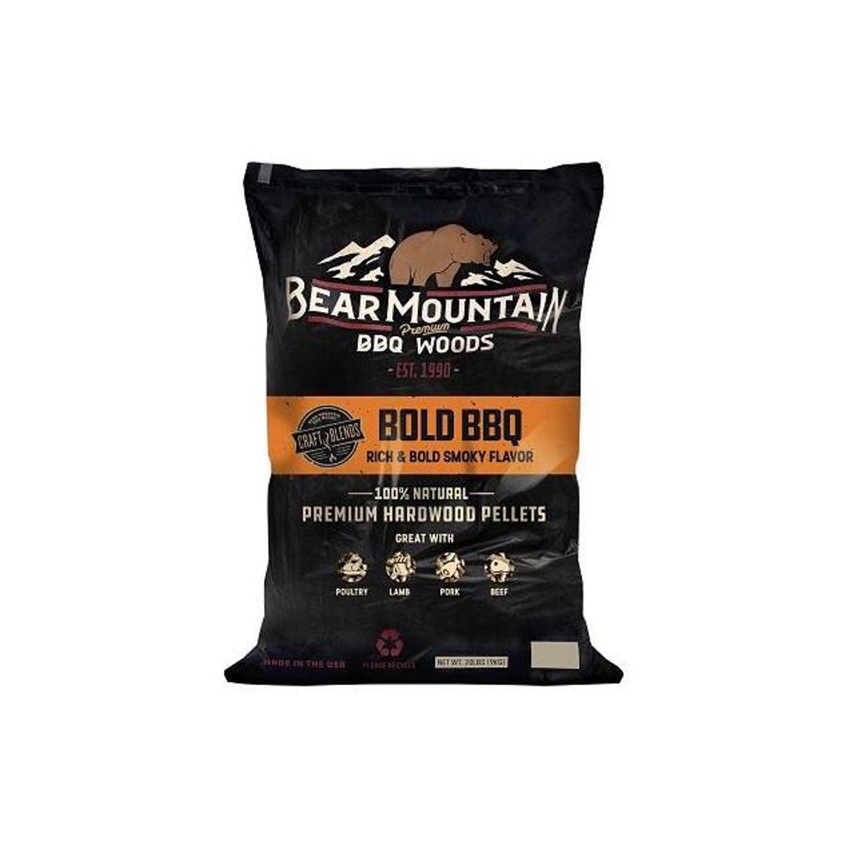 Bear Mountain 20 Lb. Bold Craft BBQ Hardwood Pellets Bear Mountain 20 Lb. Bold Craft BBQ Hardwood Pellets
