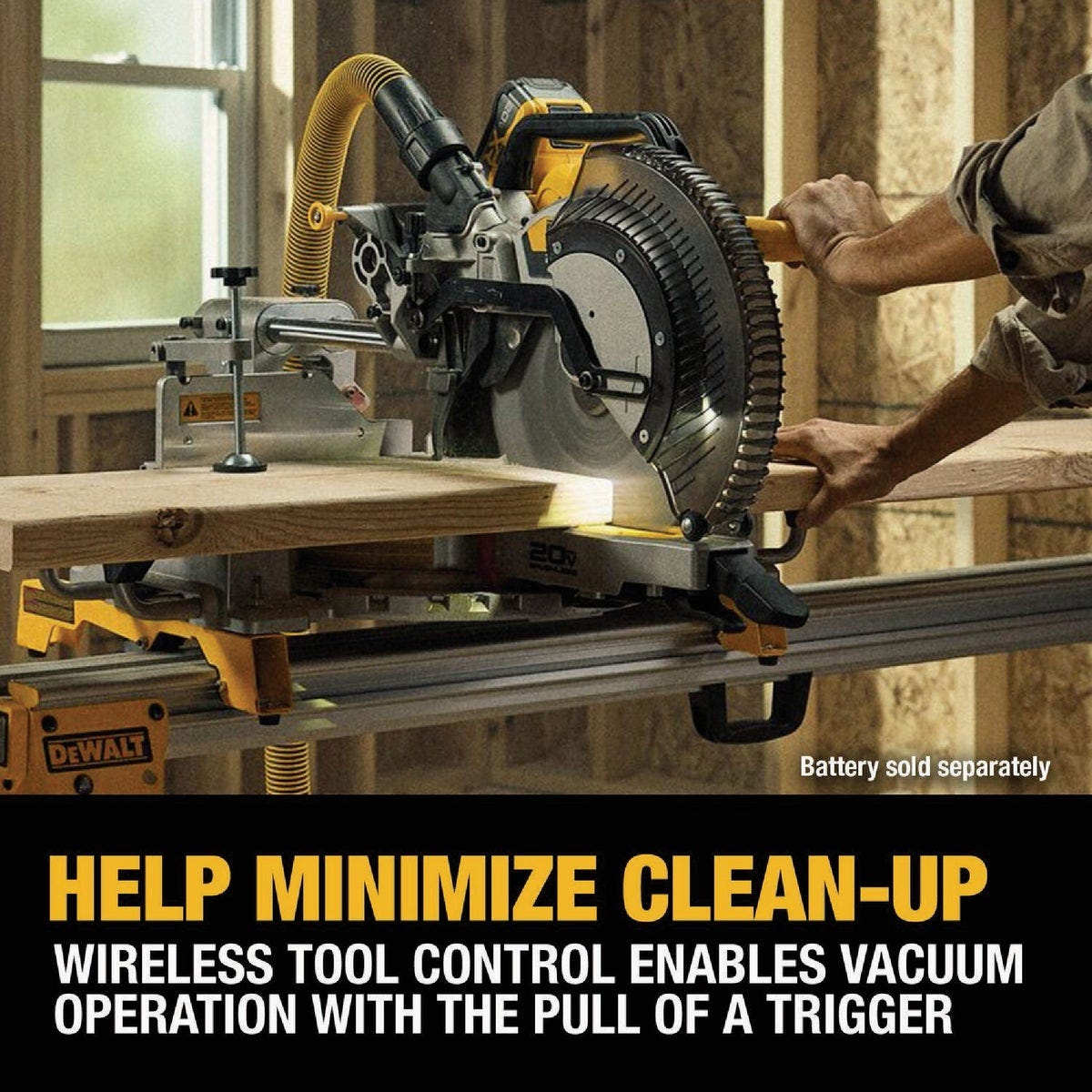 DEWALT 20V MAX XR 12 In. Double Bevel Sliding Miter Saw (Tool Only) - photo 3 DEWALT 20V MAX XR 12 In. Double Bevel Sliding Miter Saw (Tool Only) - photo 3