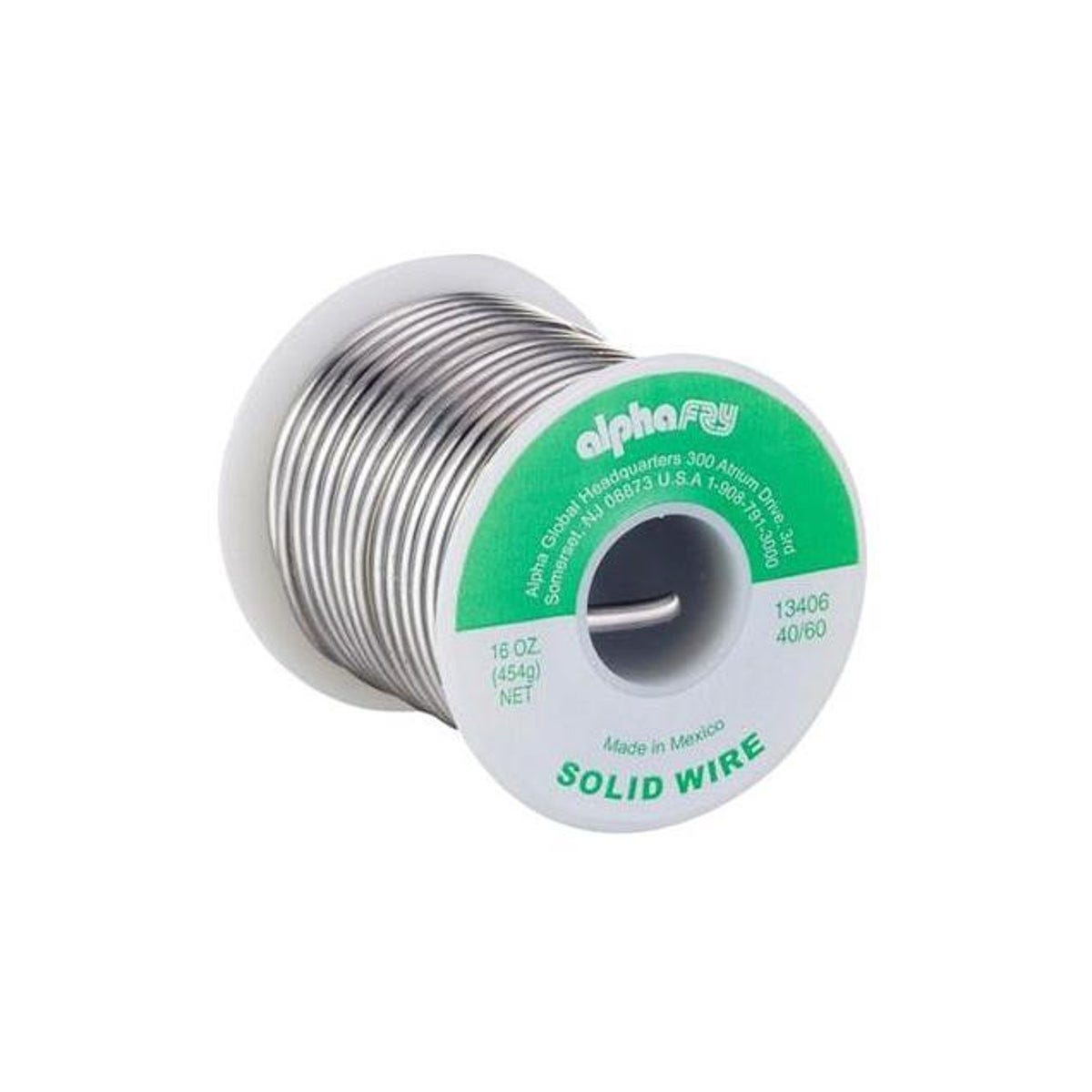 Alpha Metals 0.125 In. 16 Oz. Leaded General-Purpose Solder