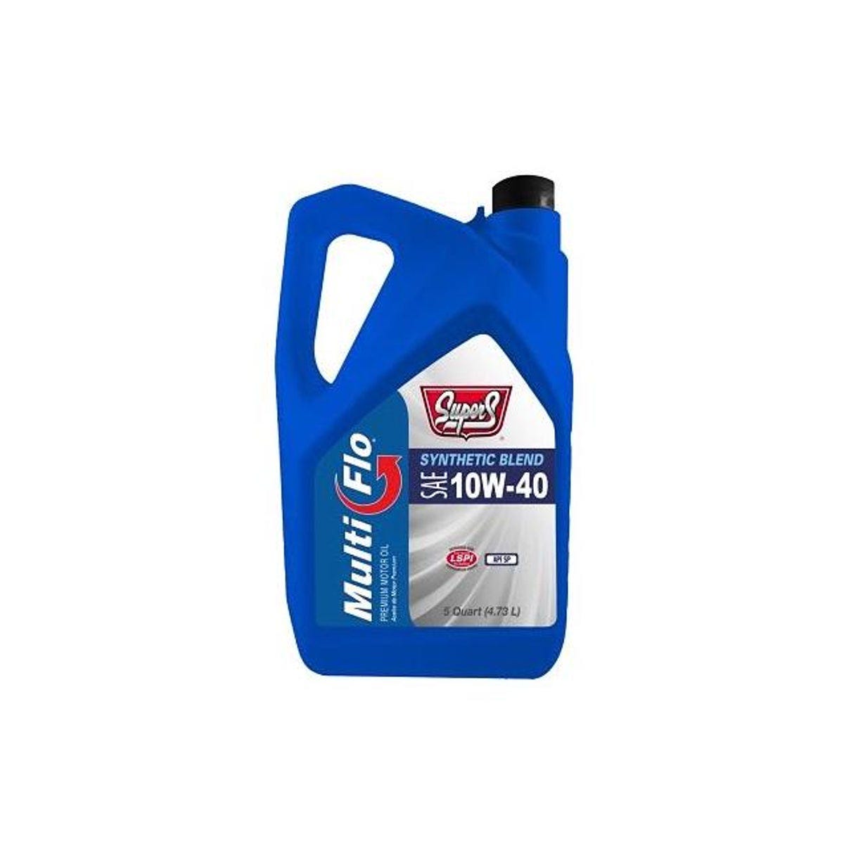 Super S 5-Qt. 10W-40 Synthetic Blend Motor Oil