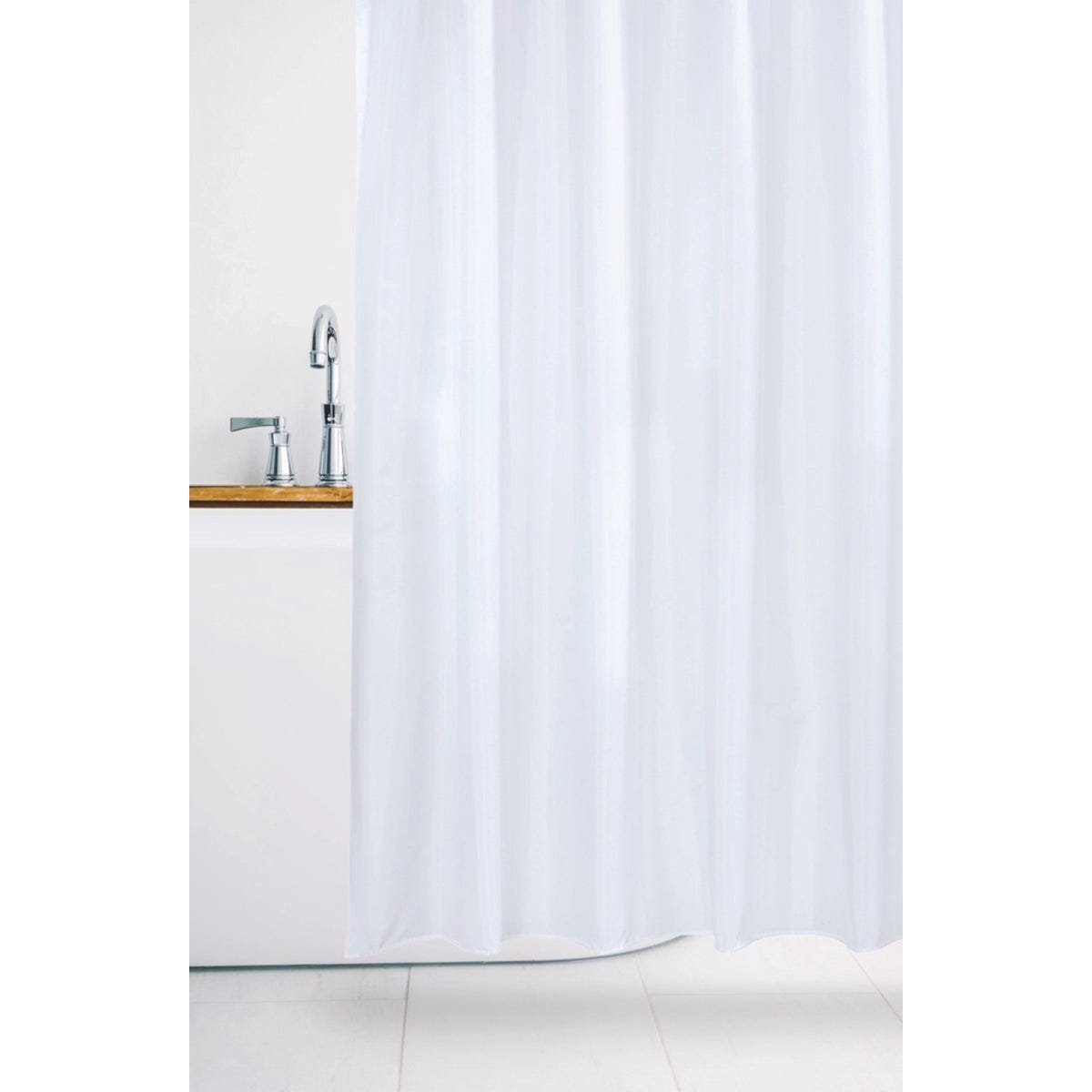 Moda At Home 70 In. x 72 In. White Oasis Heavyweight Shower Curtain Liner - photo 2 Moda At Home 70 In. x 72 In. White Oasis Heavyweight Shower Curtain Liner - photo 2