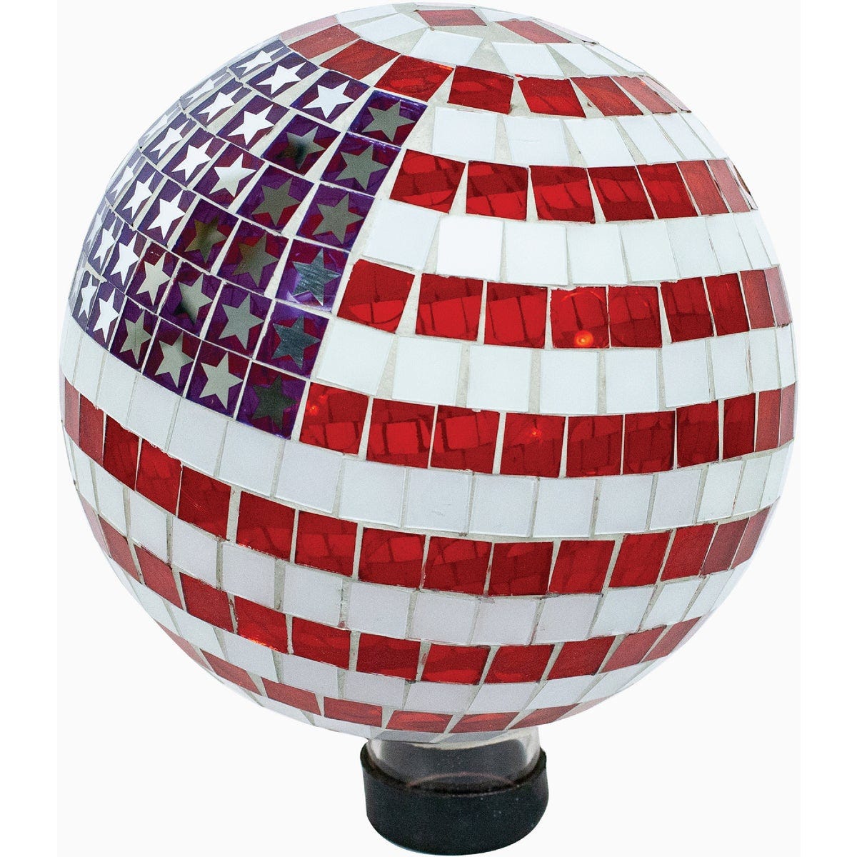10" American Flag Mosaic Globe