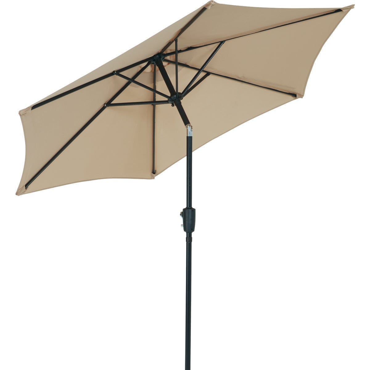 Outdoor Expressions 7.5 Ft. Aluminum Tilt/Crank Tan Patio Umbrella - photo 3