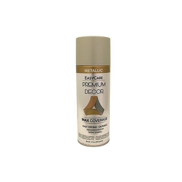 EasyCare Premium Decor 12 oz. Brushed Nickel Indoor/Outdoor Metallic Spray Paint EasyCare Premium Decor 12 oz. Brushed Nickel Indoor/Outdoor Metallic Spray Paint