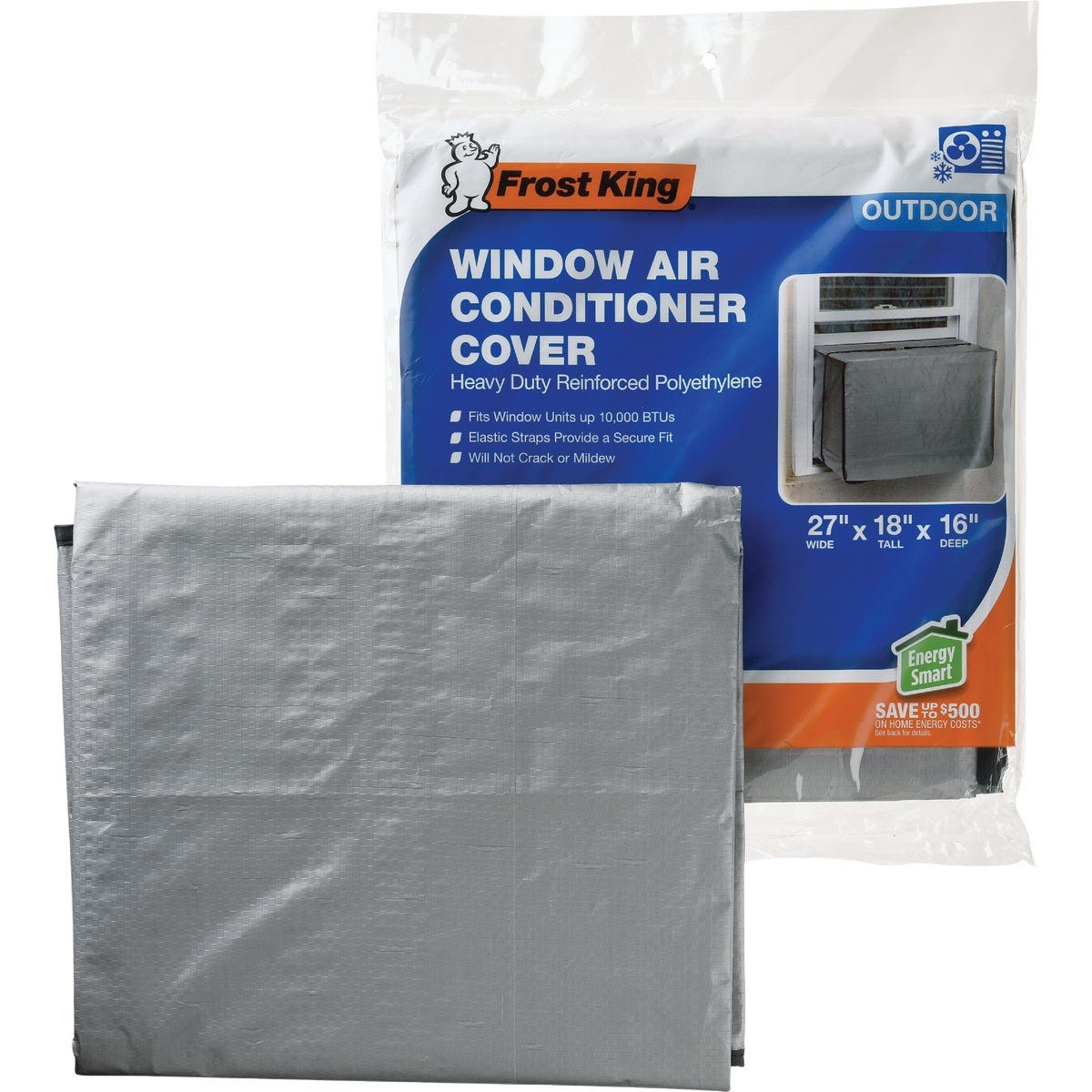 Frost King 18 In. x 27 In. x 16 In. 6 mil Rectangular Air Conditioner Cover Frost King 18 In. x 27 In. x 16 In. 6 mil Rectangular Air Conditioner Cover