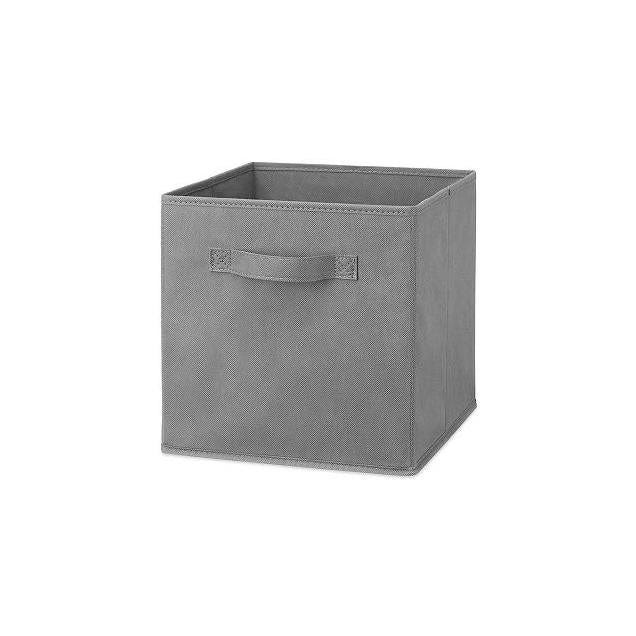 Whitmor Steel Gray Collapsible Fabric Storage Cube Whitmor Steel Gray Collapsible Fabric Storage Cube