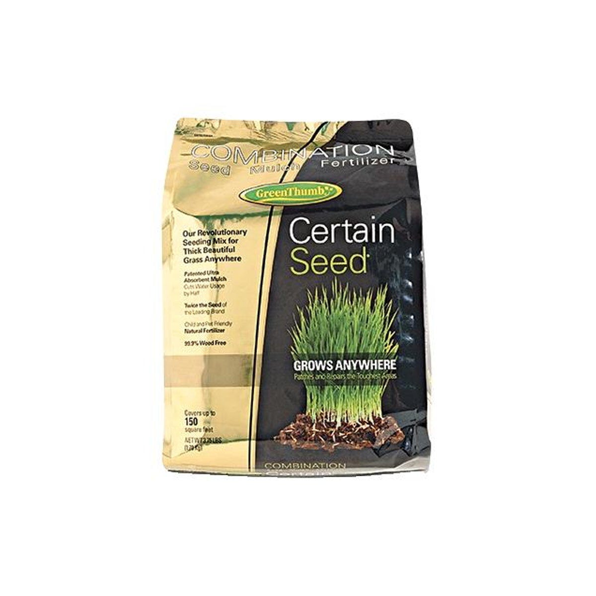 Green Thumb Certain Seed Premium 5 Lb. 75 Sq. Ft. Grass Seed, Fertilizer, & Mulch Combination
