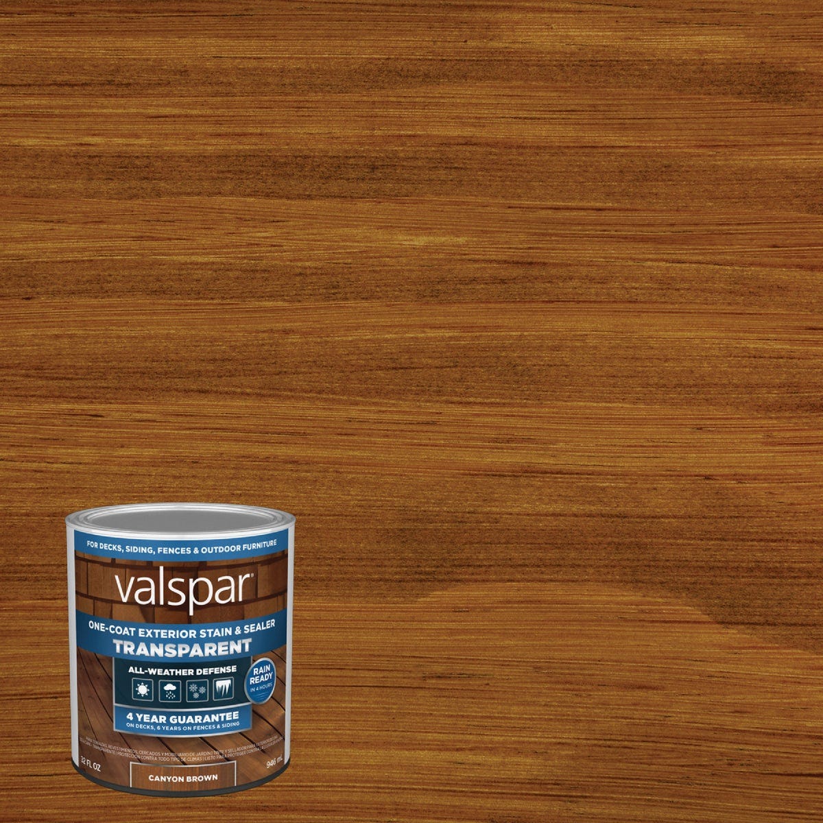 Valspar Transparent Deck Stain, Canyon Brown, 1 Qt. - photo 7 Valspar Transparent Deck Stain, Canyon Brown, 1 Qt. - photo 7